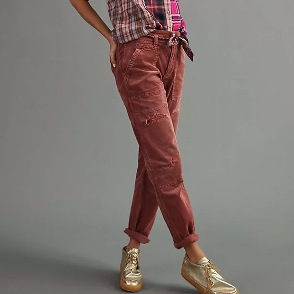 Anthropologie Pilcro Rust Corduroy Pants